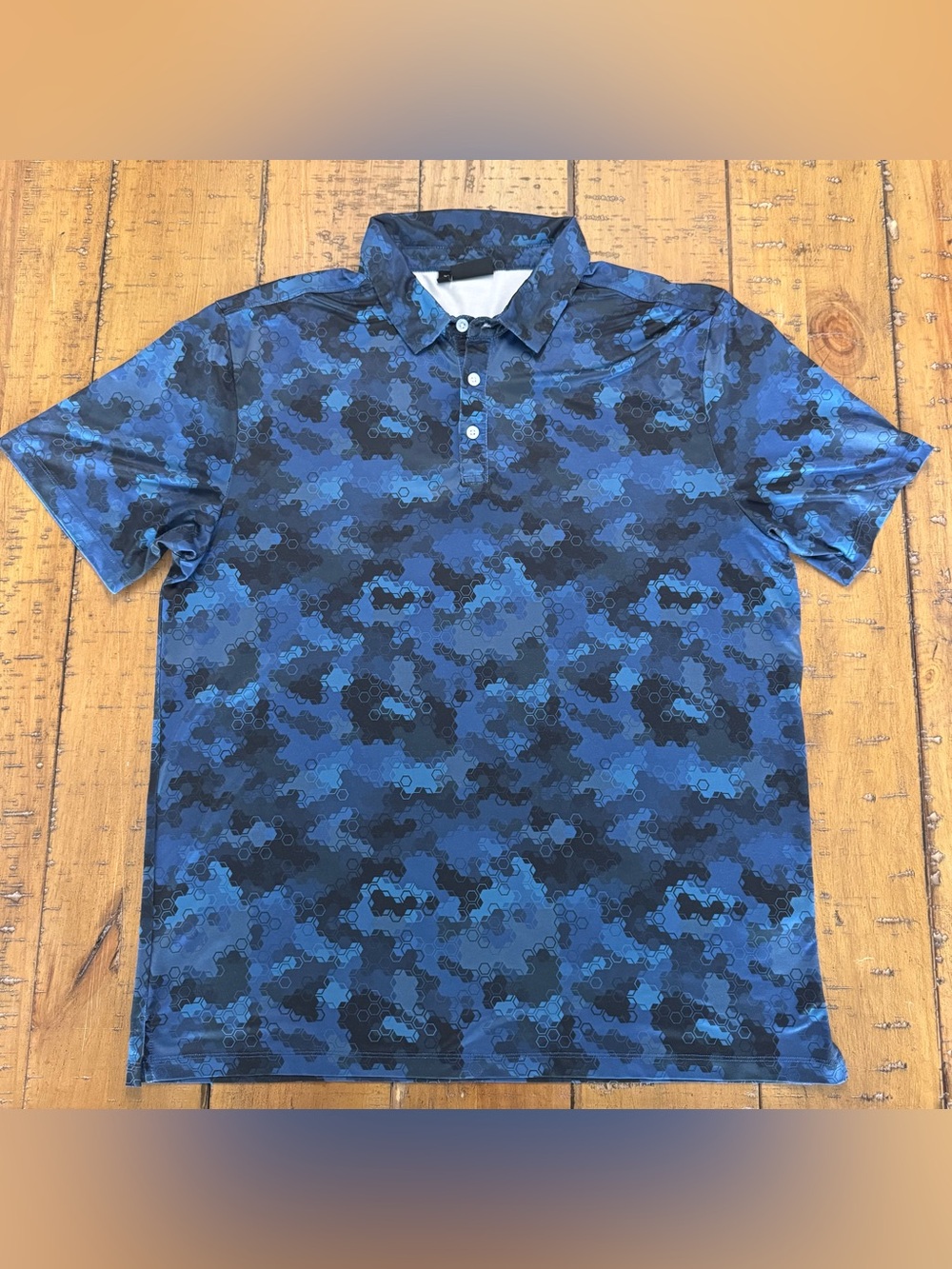 YATTA GOLF Men's Standout Performance Polo Shirts Golf Op Camo Size L